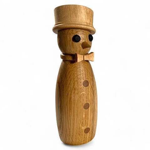 Figurine de bonhomme de neige en bois d'érable (4,5" x 1,5" x 1,5"), photo 6