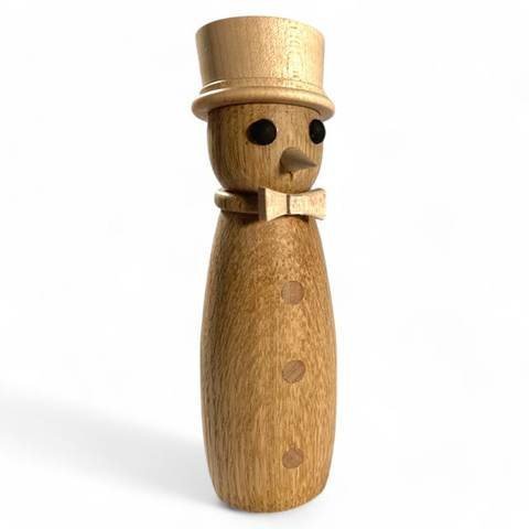 Figurine de bonhomme de neige en bois d'érable (4,5" x 1,5" x 1,5"), photo 7