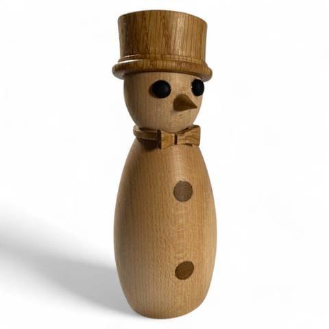 Figurine de bonhomme de neige en bois d'érable (4,5" x 1,5" x 1,5"), photo 8