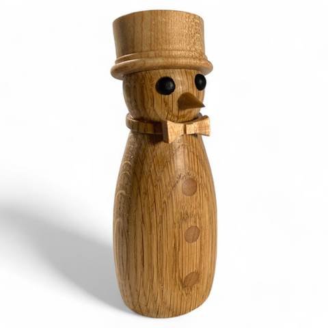 Figurine de bonhomme de neige en bois d'érable (4,5" x 1,5" x 1,5"), photo 11
