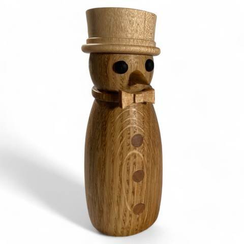 Figurine de bonhomme de neige en bois d'érable (4,5" x 1,5" x 1,5"), photo 12
