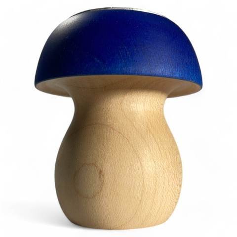 Champignon décoratif en bois d'érable avec bougie remplaçable (3" x 3" x 3"), photo 8