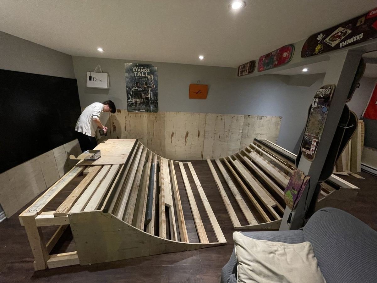 Construction d’une mini-rampe de skate, photo 1