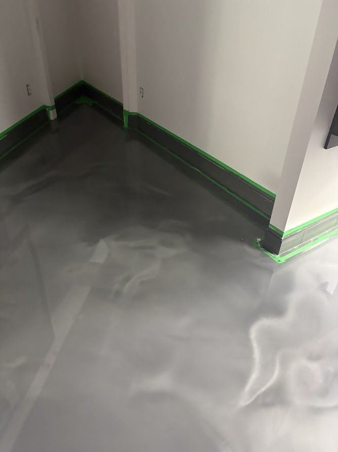 Époxy métallique gris, en cours, photo 1