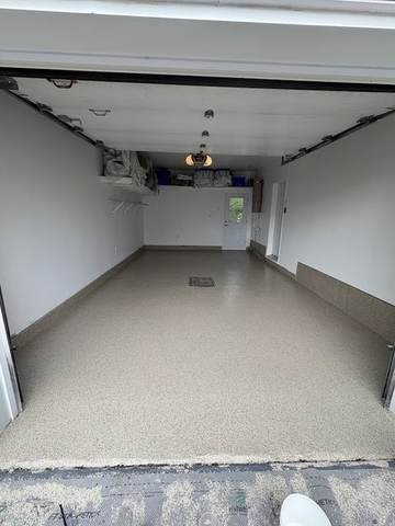 Plancher de garage, flakes clairs