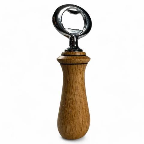 Ouvre-bouteille en bois de chêne avec poignée (6" x 2" x 2"), photo 10