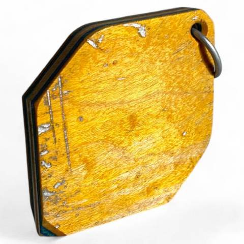 Ouvre-bouteille en bois de skateboard recyclé hexagonal avec aimant (2" x 3" x 0,5"), photo 12