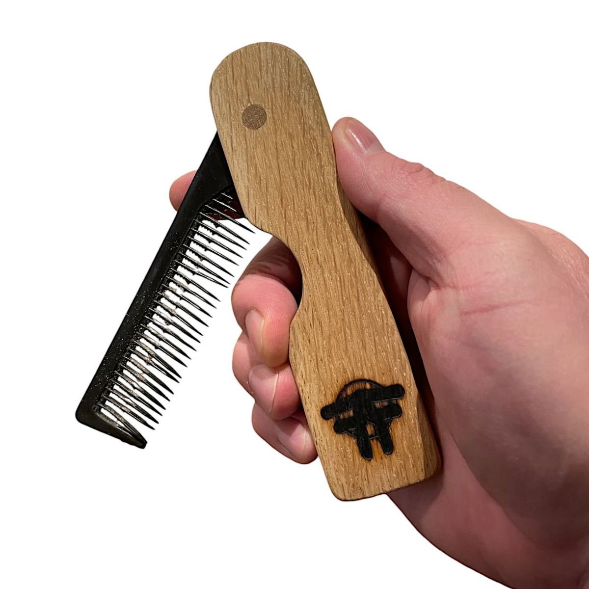 Peigne en bois, gravé au logo Skaffiti, photo 1