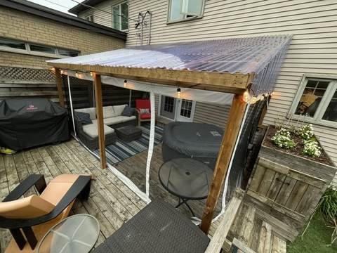 Pergola de patio en bois