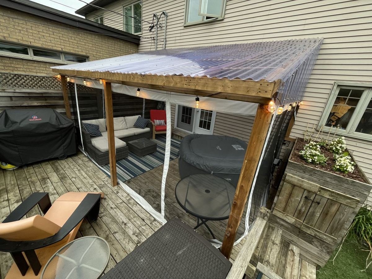 Pergola de patio en bois, photo 1