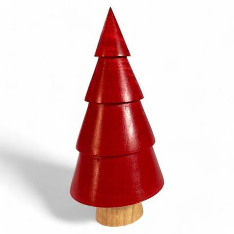 Sapin de Noël décoratif en bois d'érable (2" x 2" x 4"), photo 3