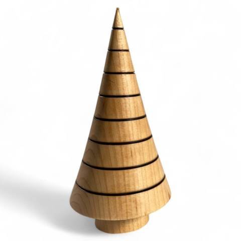 Sapin de Noël décoratif en bois d'érable (2" x 2" x 4"), photo 11