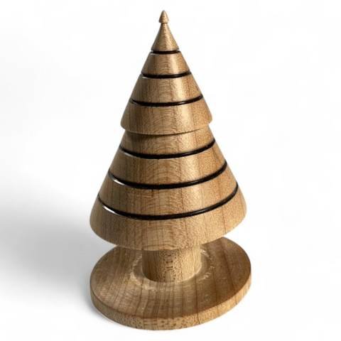 Sapin de Noël décoratif en bois d'érable (2" x 2" x 4"), photo 12