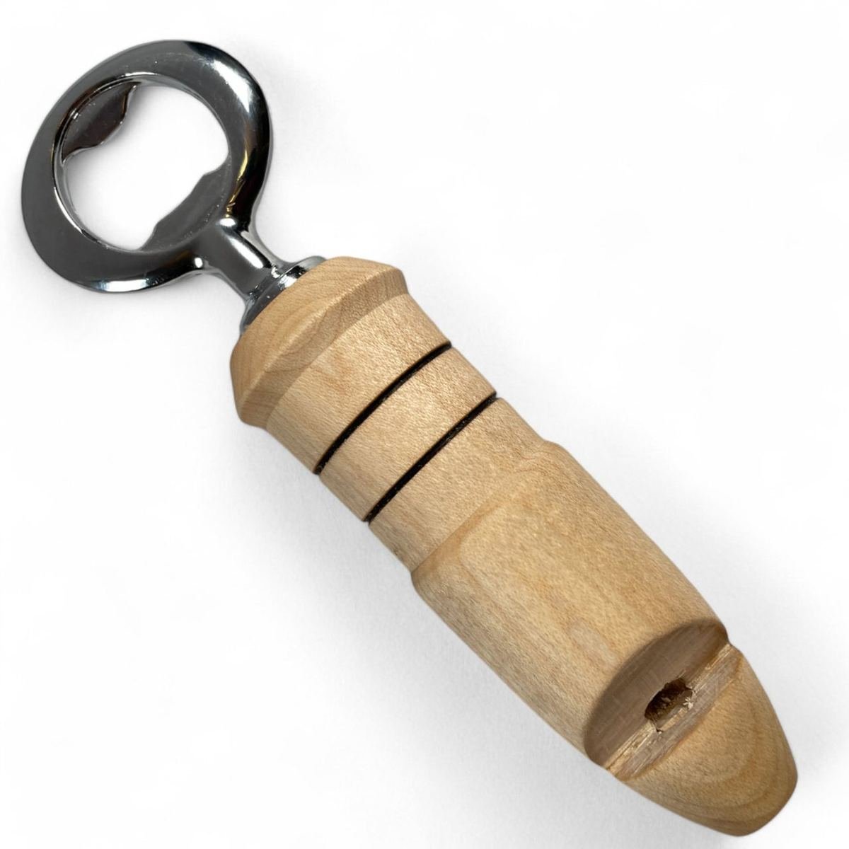 Sifflet / ouvre bouteille artisanal en bois d’érable (6" x 1" x 1"), photo 1