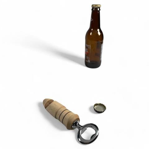 Sifflet / ouvre bouteille artisanal en bois d’érable (6" x 1" x 1"), photo 3
