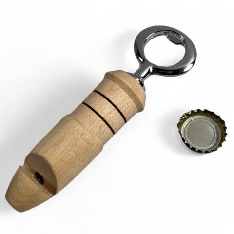 Sifflet / ouvre bouteille artisanal en bois d’érable (6" x 1" x 1"), photo 6