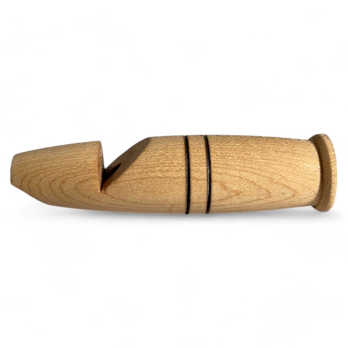 Sifflet artisanal en bois d’érable (4" x 1" x 1"), photo 1