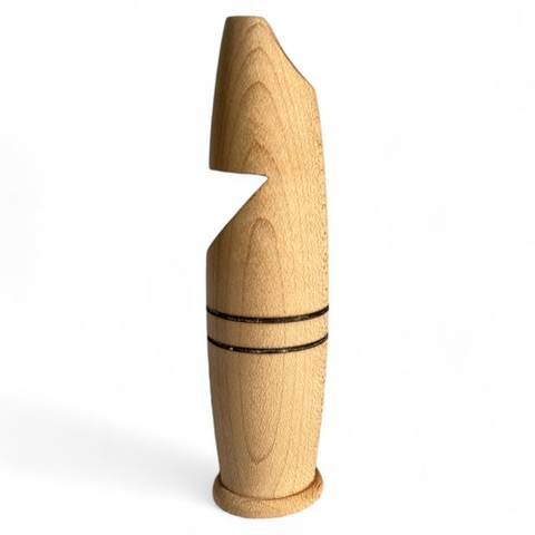 Sifflet artisanal en bois d’érable (4" x 1" x 1"), photo 7