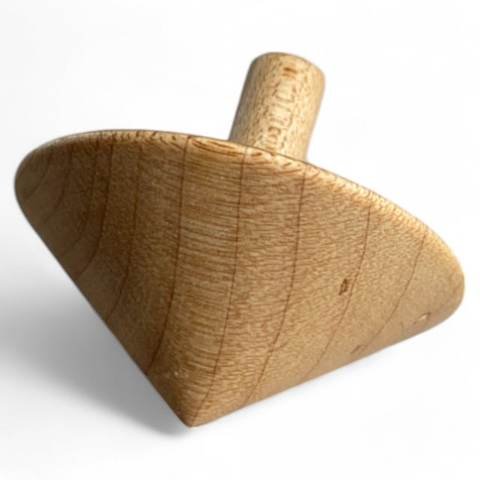 Toupie en bois recyclé (1,5" x 1,5" x 1,5"), photo 4